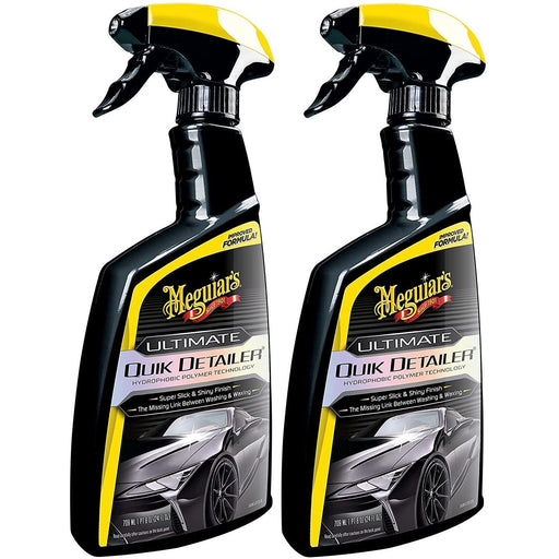 2x Meguiars Ultimate Hydrophobic Quik Quick Detailer Spray Wax Car 709ml Meguiar's  - Dynamic Drive