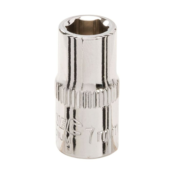 Silverline Socket 1/4" Drive 6pt Metric 7mm Silverline  - Dynamic Drive