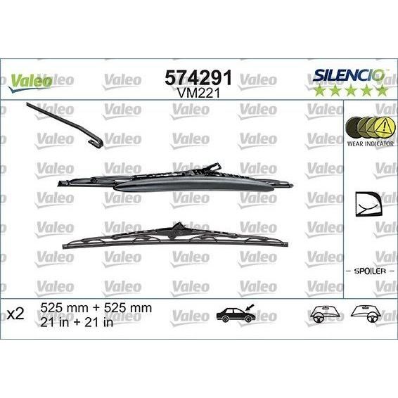 Valeo Wiper Blades Kit 574291 Automotive Part fits Volkswagen Valeo  - Dynamic Drive