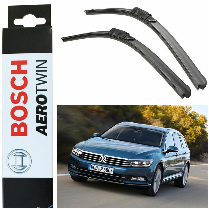 Bosch Aerotwin Front Wiper Blades Set fits VW Passat 08.14> A864S