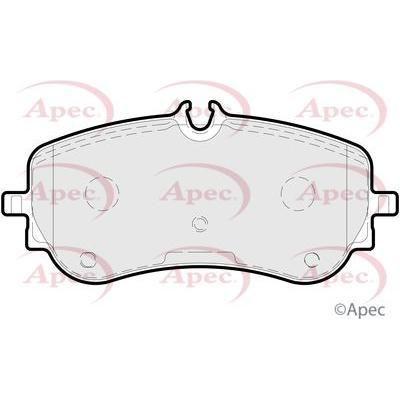 Apec Brake Pads Rear Fits Man Tge Box 2.0 Tdi Awd03/17 -;Vw Amarok 3.0