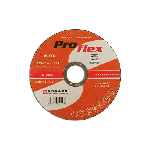 Abracs Cutting Discs - Extra Thin - 115mm x 1.0mm - 10 Packs Of 10 CONNECT  - Dynamic Drive