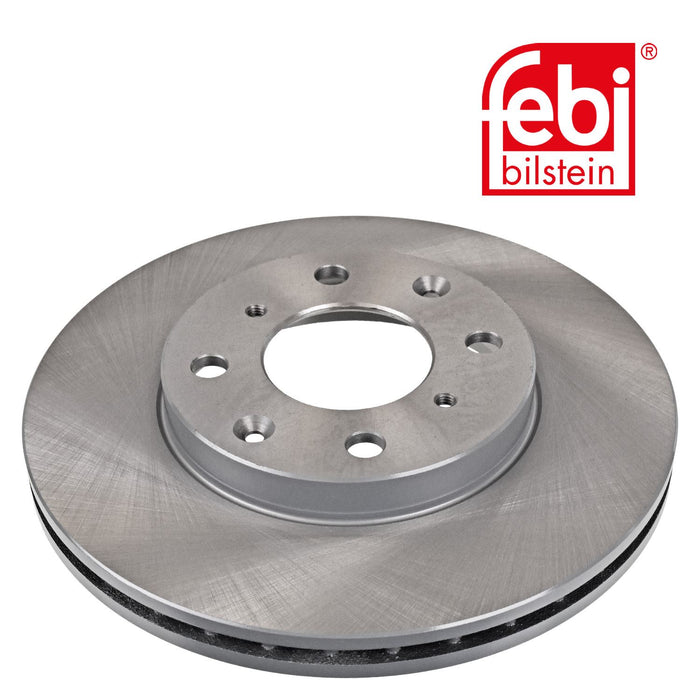 Genuine FEBI Front Brake Discs & Pads Set Vented for Honda Jazz