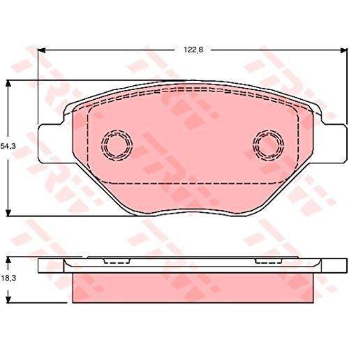 Genuine TRW Brake Pads (Front) (R90) GDB1571