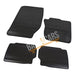 White Trim Tailored Black Rubber Car Mats for Ford Mondeo 14 > Set of 4 With 2 Clips UKB4C  - Dynamic Drive