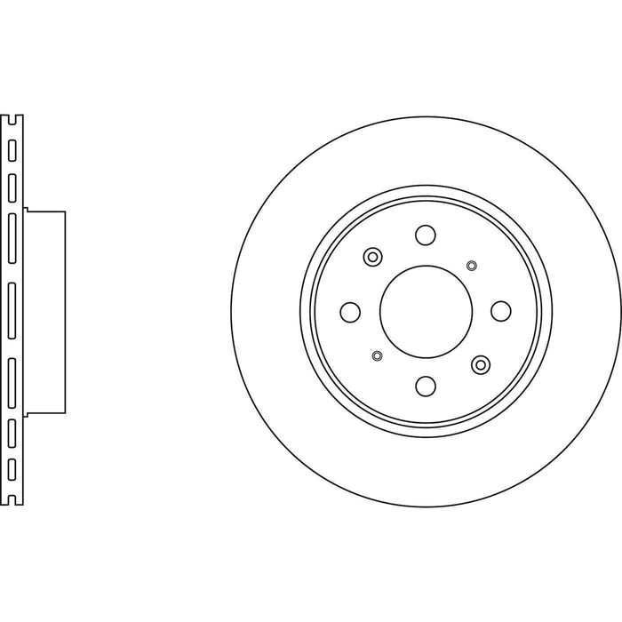 Apec Brake Disc Front Fits Honda Fit