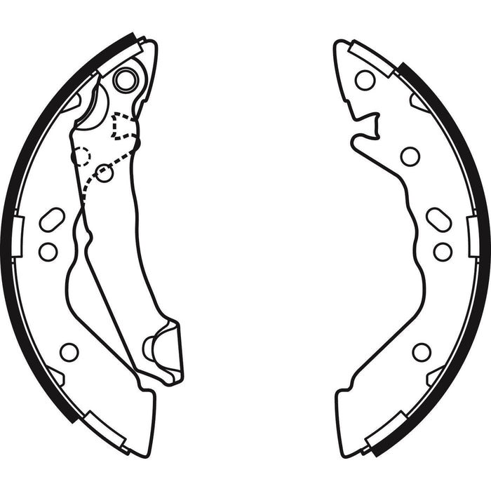 Apec Brake Shoe Rear Fits Hyundai Amica Atoz