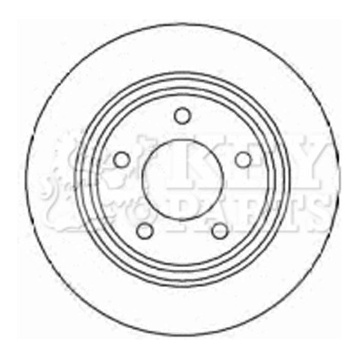 Genuine Key Parts KBD4450 Brake Disc Pair (Rear)