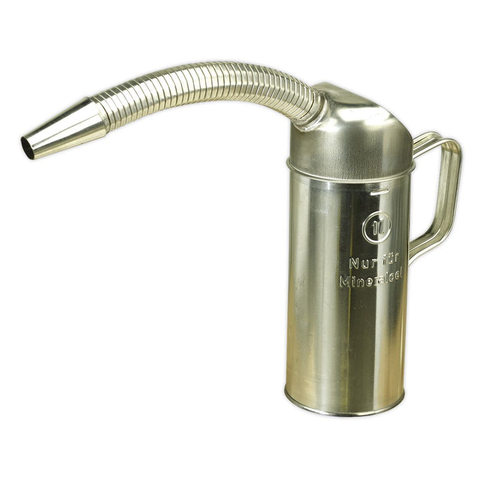 Sealey Measuring Jug Metal with Flexible Spout 1L JM1F Sealey  - Dynamic Drive