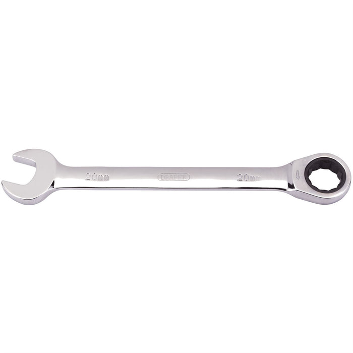 Draper Metric Ratcheting Combination Spanner, 20mm 31019