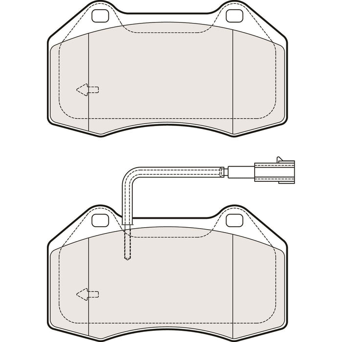 Apec Brake Pads Front Fits Abarth 595 695 Alfa Romeo 4C Mito Fiat 500 Grande Punt