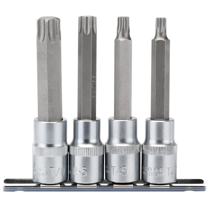 Draper TX-STAR Socket Bit Set, 1/2" Sq. Dr. (4 Piece) 16331 Draper  - Dynamic Drive