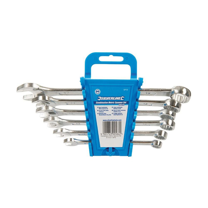 Silverline Combination Spanner Set 6pce 8 - 17mm Metric