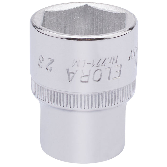 Draper Elora Hexagon Socket, 1/2" Sq. Dr., 23mm 15312