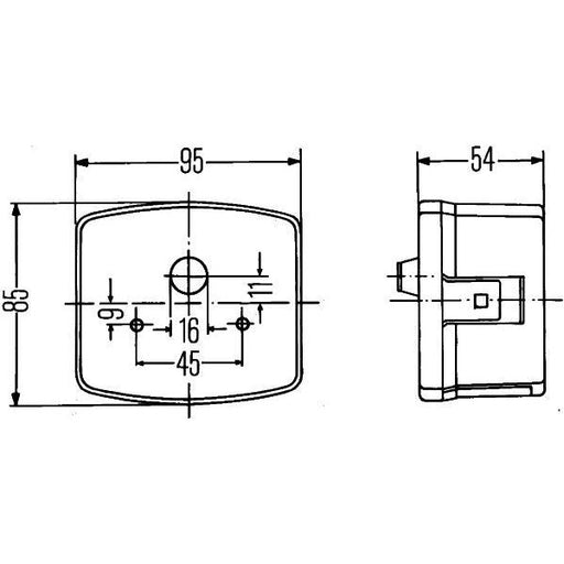 Hella Direction Indicator Halogen 12/24V 2BE 003 182-101 Hella  - Dynamic Drive