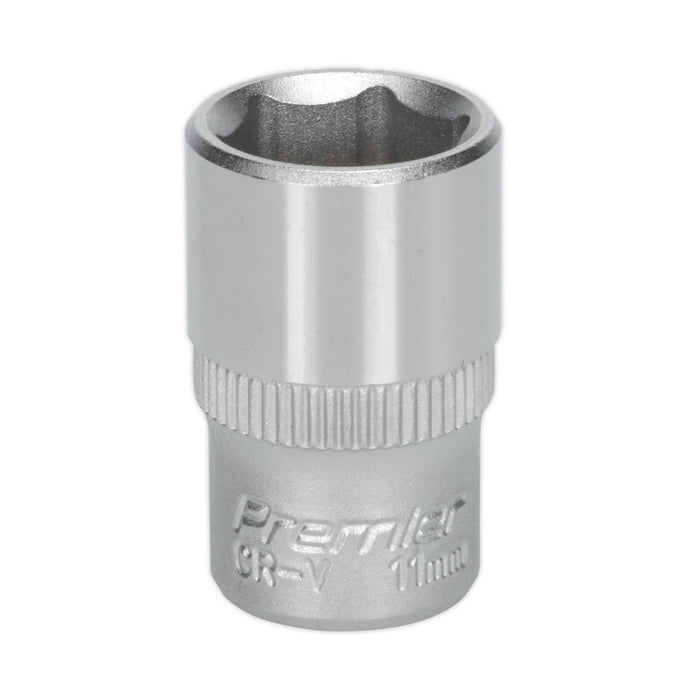 Sealey WallDrive Socket 11mm 1/4"Sq Drive S1411