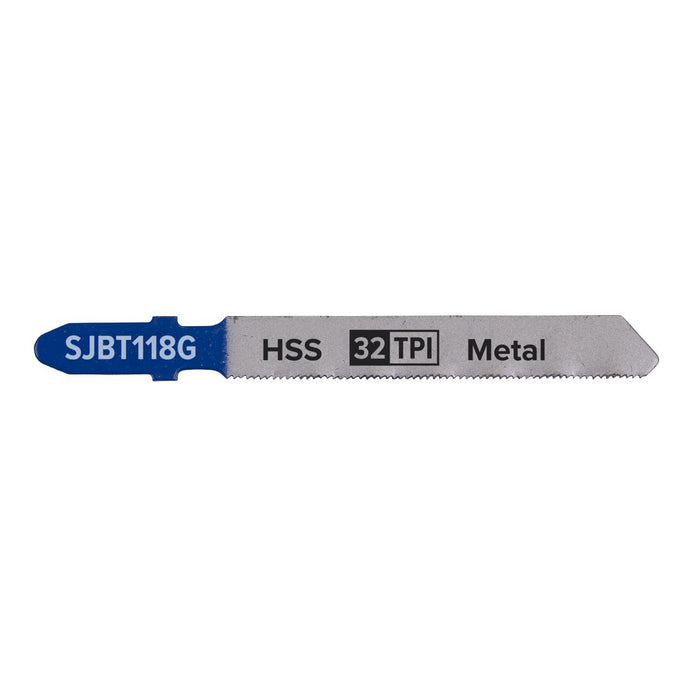 Sealey Jigsaw Blade Metal 75mm 32tpi Pack of 5 SJBT118G