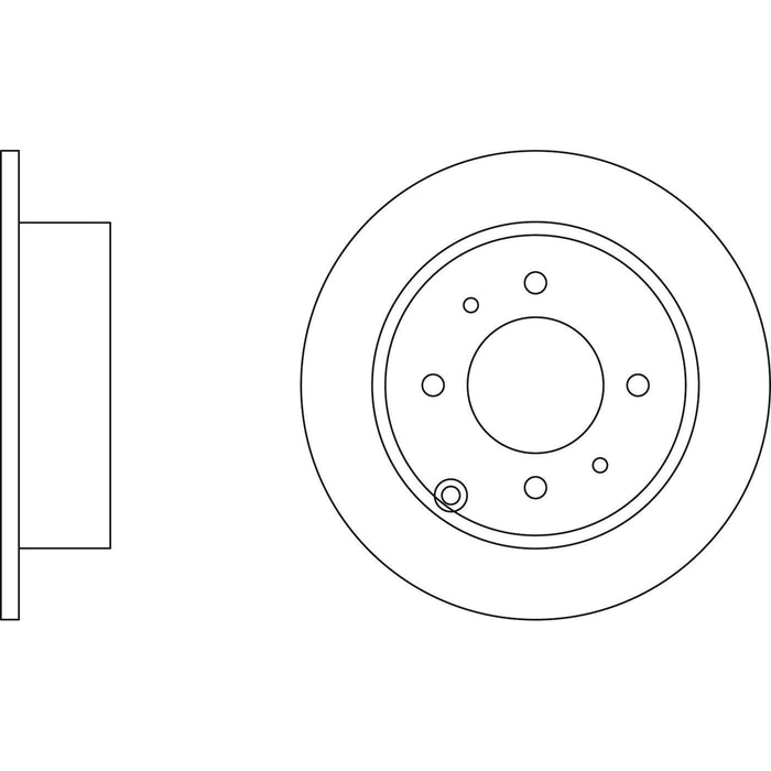 Apec Brake Disc Rear Fits Hyundai Matrix Sonata Kia Magentis