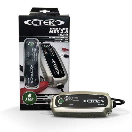 CTEK MXS 3.8 Battery Charger Charges & Maintains Car and Motorcycle Batteries CTEK  - Dynamic Drive