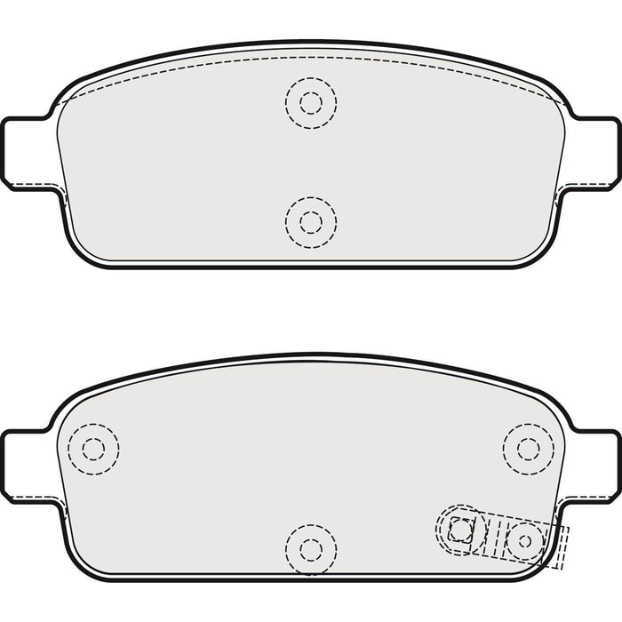 Apec Brake Pads Rear Fits Chevrolet Aveo Cruze Orlando Trax Volt Opel Astra Casca