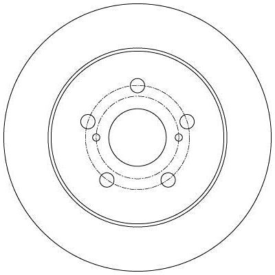 Genuine TRW Brake Disc (Pair) DF6145 TRW  - Dynamic Drive