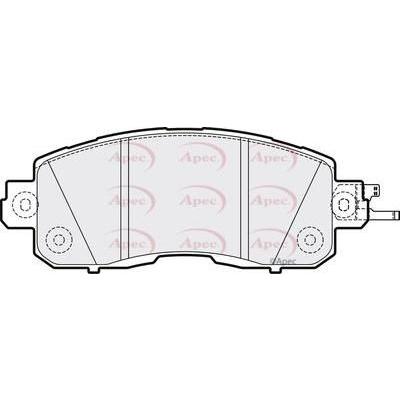 Apec Brake Pads Front Fits Nissan Leaf