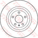 Genuine TRW Brake Disc (Single) DF4818S TRW  - Dynamic Drive