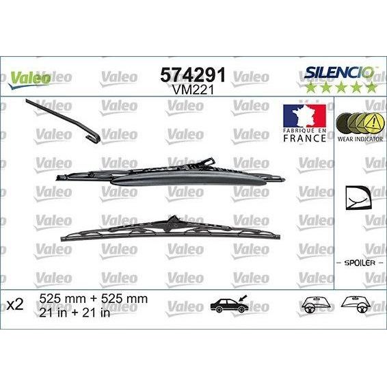 Valeo Wiper Blades Kit 574291 Automotive Part fits Volkswagen Valeo  - Dynamic Drive