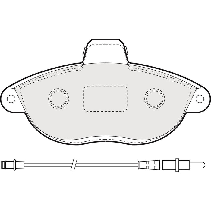 Apec Brake Pads Front Fits Citroen Dispatch Fiat Scudo Peugeot E7 Expert