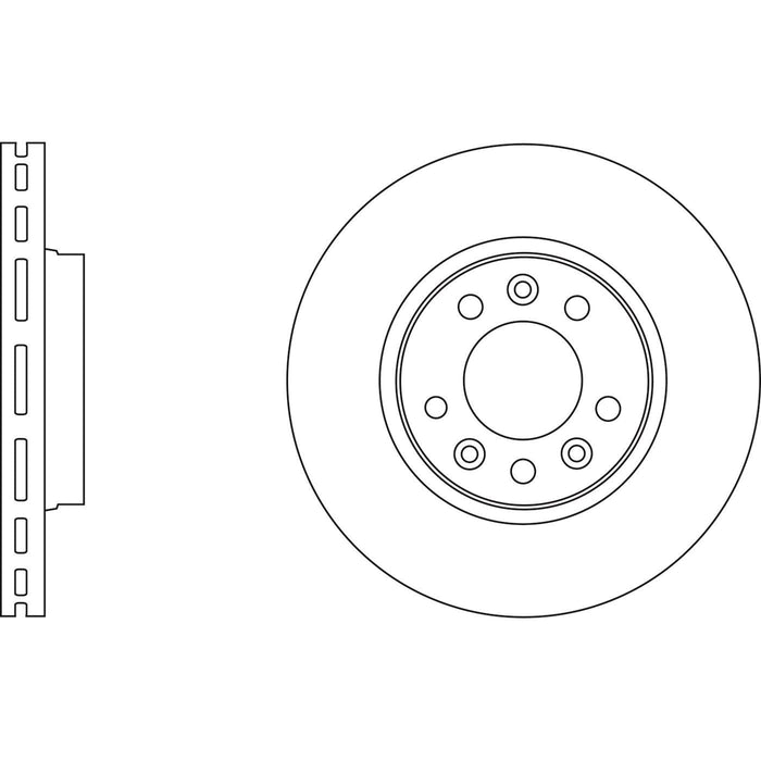 Genuine APEC Front Brake Discs & Pads Set Vented for Peugeot Expert Tepee