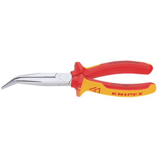 Draper Knipex 26 26 200SB Angled Long Nose Pliers, 200mm 34056 Draper  - Dynamic Drive