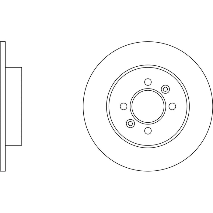 Apec Brake Disc Rear Fits Renault Laguna Safrane