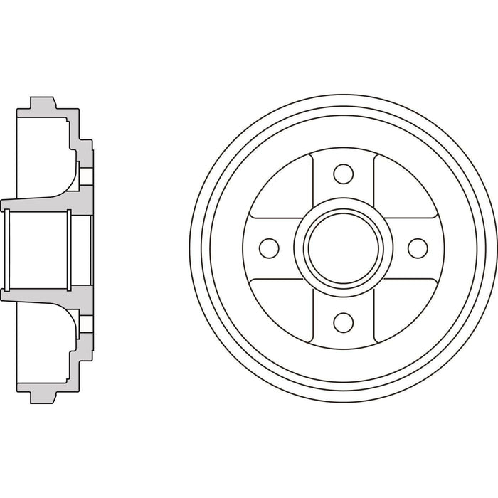 Apec Brake Drum Rear Fits Nissan Pixo Suzuki Alto