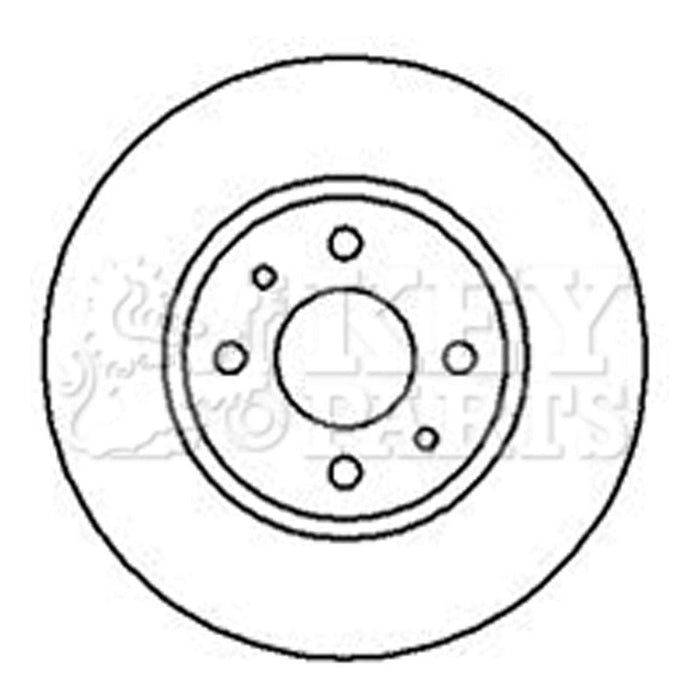 Genuine Key Parts KBD5086 Brake Disc Pair (Front)