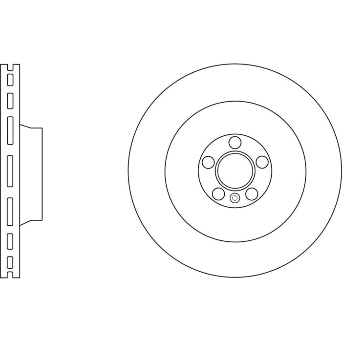 Apec Brake Disc Front Fits Audi S6