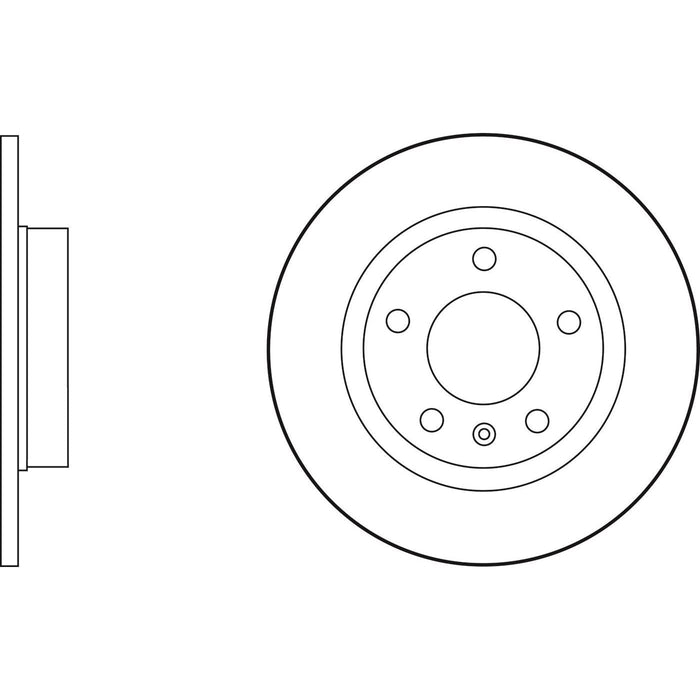 Genuine APEC Rear Brake Discs & Pads Set Solid for Opel Corsa