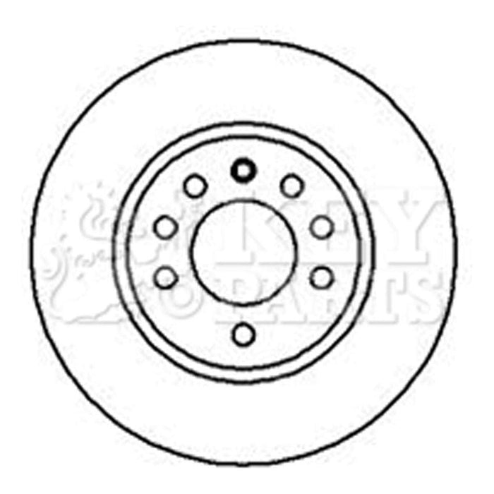 Genuine Key Parts KBD4074 Brake Disc Pair (Front)