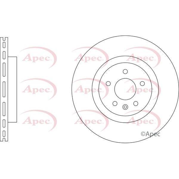 APEC Brake Disc (Front) (Single) DSK3632 fits Mini