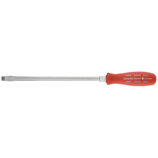 Draper Plain Slot Flared Tip Long Pattern Mechanic's Screwdriver, 9.5 x 250mm Draper  - Dynamic Drive