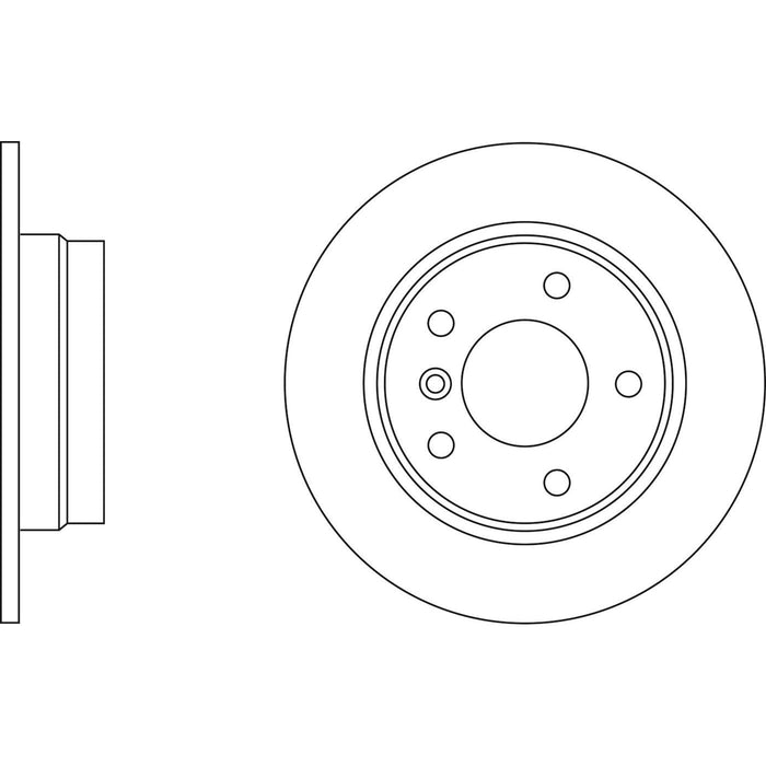 Genuine APEC Rear Brake Discs & Pads Set Solid for BMW Z4