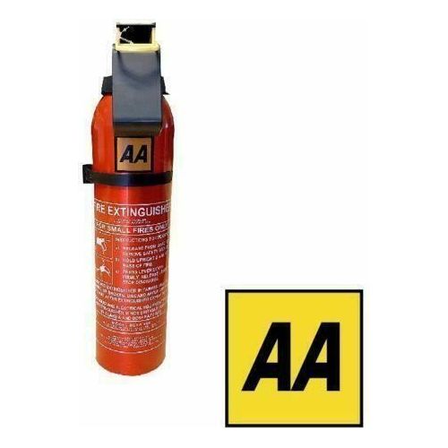 AA Fire Extinguisher Powder Compact Portable Car Home Caravan + Bracket 950g AA  - Dynamic Drive