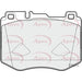 Apec Brake Pads Front Fits Mercedes C Class E Glc Apec  - Dynamic Drive