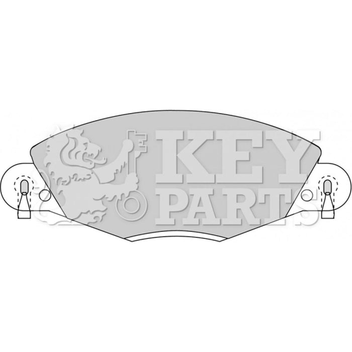 Genuine Key Parts KBP1723 Front Brake Pads-Includes Wear Indicators (Bosch)