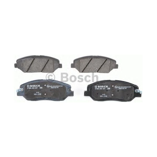 Genuine Bosch Brake Pad Set Bp1162 fits Hyundai Santa Fe CRDi - 2.2 - 09-13 0986