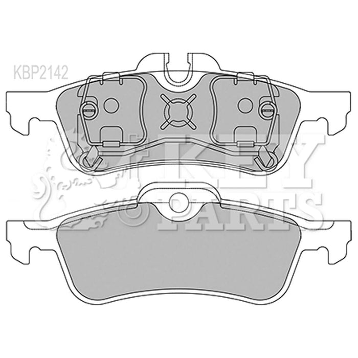 Genuine Key Parts KBP2142 Rear Brake Pads (Ate-Teves)