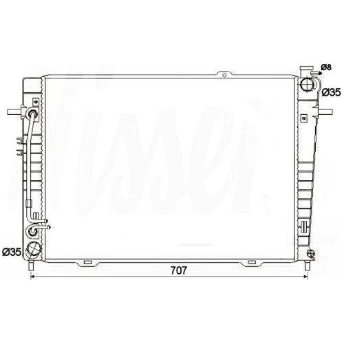 NRF Radiator 53498 NRF  - Dynamic Drive