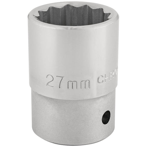 Draper 12 Point Socket, 3/4" Sq. Dr., 27mm 16696 Draper  - Dynamic Drive