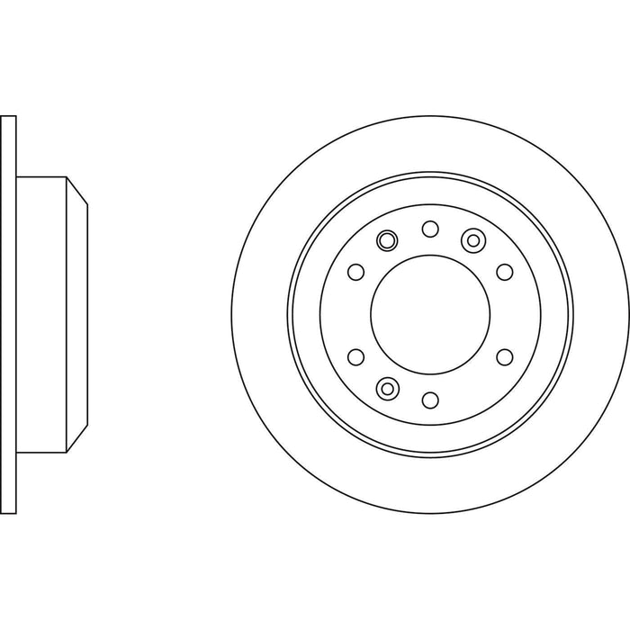 Apec Brake Disc Rear Fits Kia Sedona