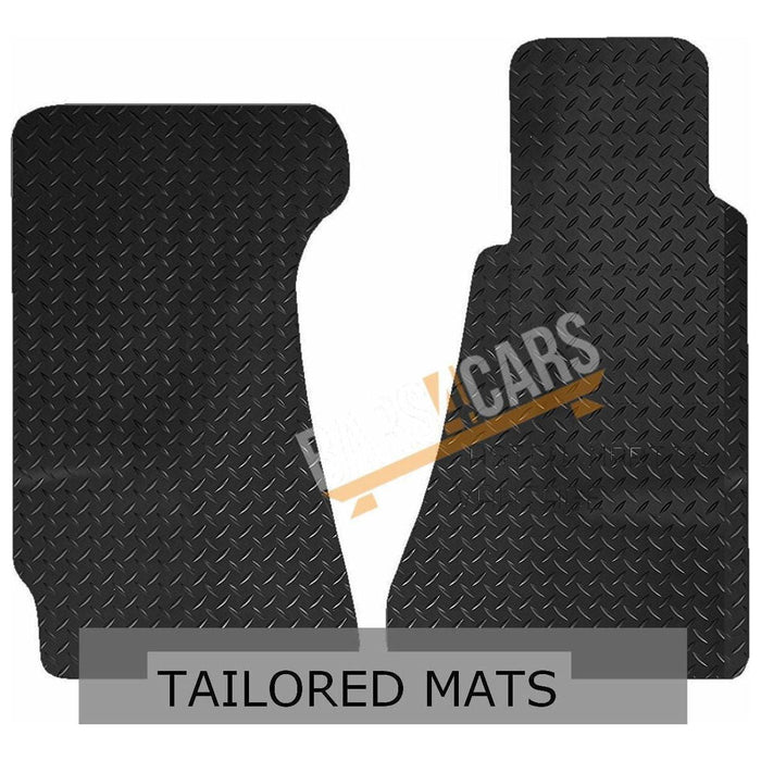 Red Trim Tailored Black Rubber Car Mats for Ast ON Martin Vantage Set of 2 UKB4C  - Dynamic Drive