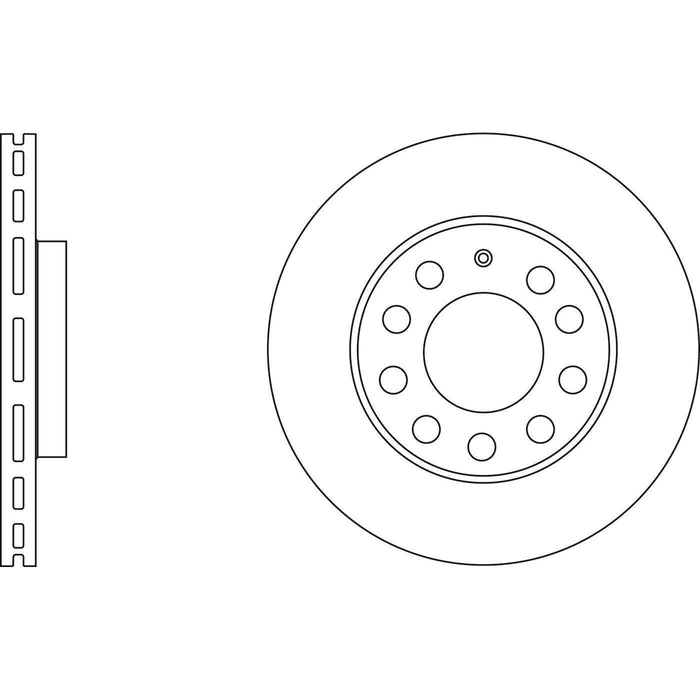 Apec Brake Disc Front Fits Seat Leon